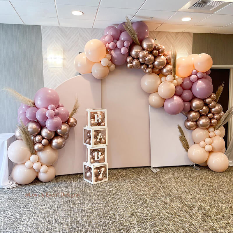 Allenjoy Chiara Arched Backdrop Wall Set Birthday&Baby Shower&Wedding Party Decoration