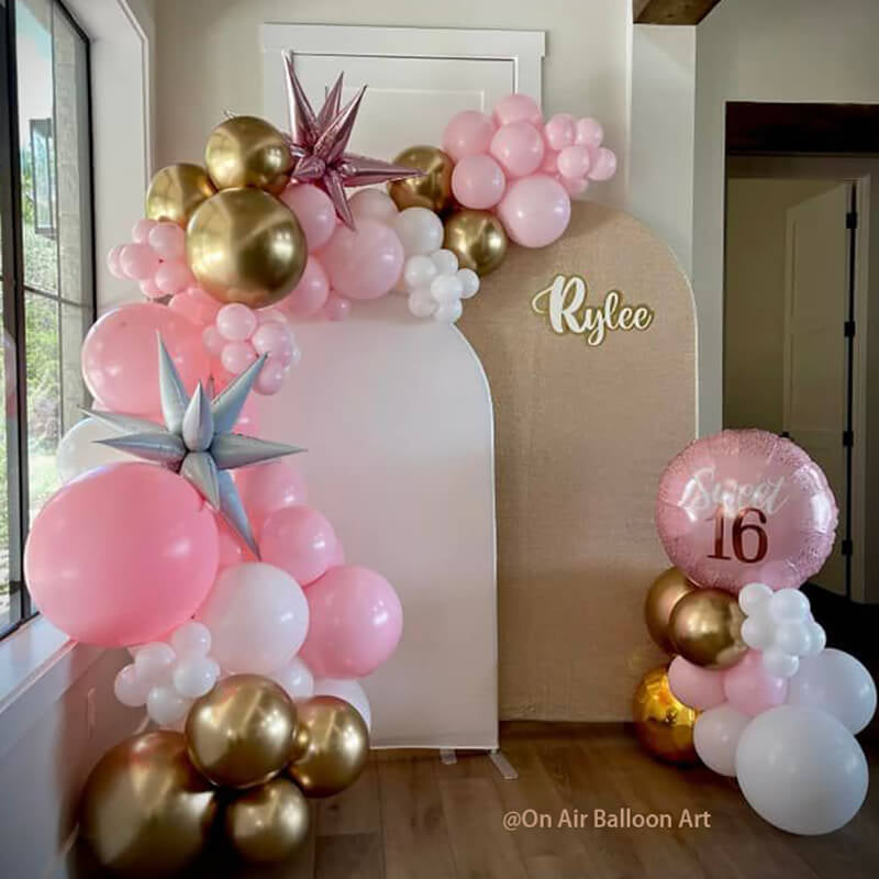 Allenjoy Chiara Arched Backdrop Wall Set Birthday&Baby Shower&Wedding Party Decoration