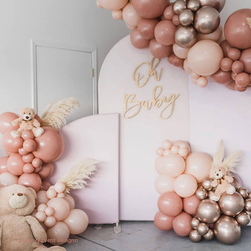 Allenjoy Chiara Arched Backdrop Wall Set Birthday&Baby Shower&Wedding Party Decoration