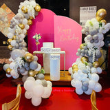 Allenjoy Chiara Arched Backdrop Wall Set Birthday&Baby Shower&Wedding Party Decoration