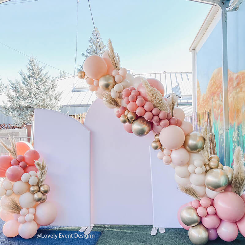 Allenjoy Chiara Arched Backdrop Wall Set Birthday&Baby Shower&Wedding Party Decoration