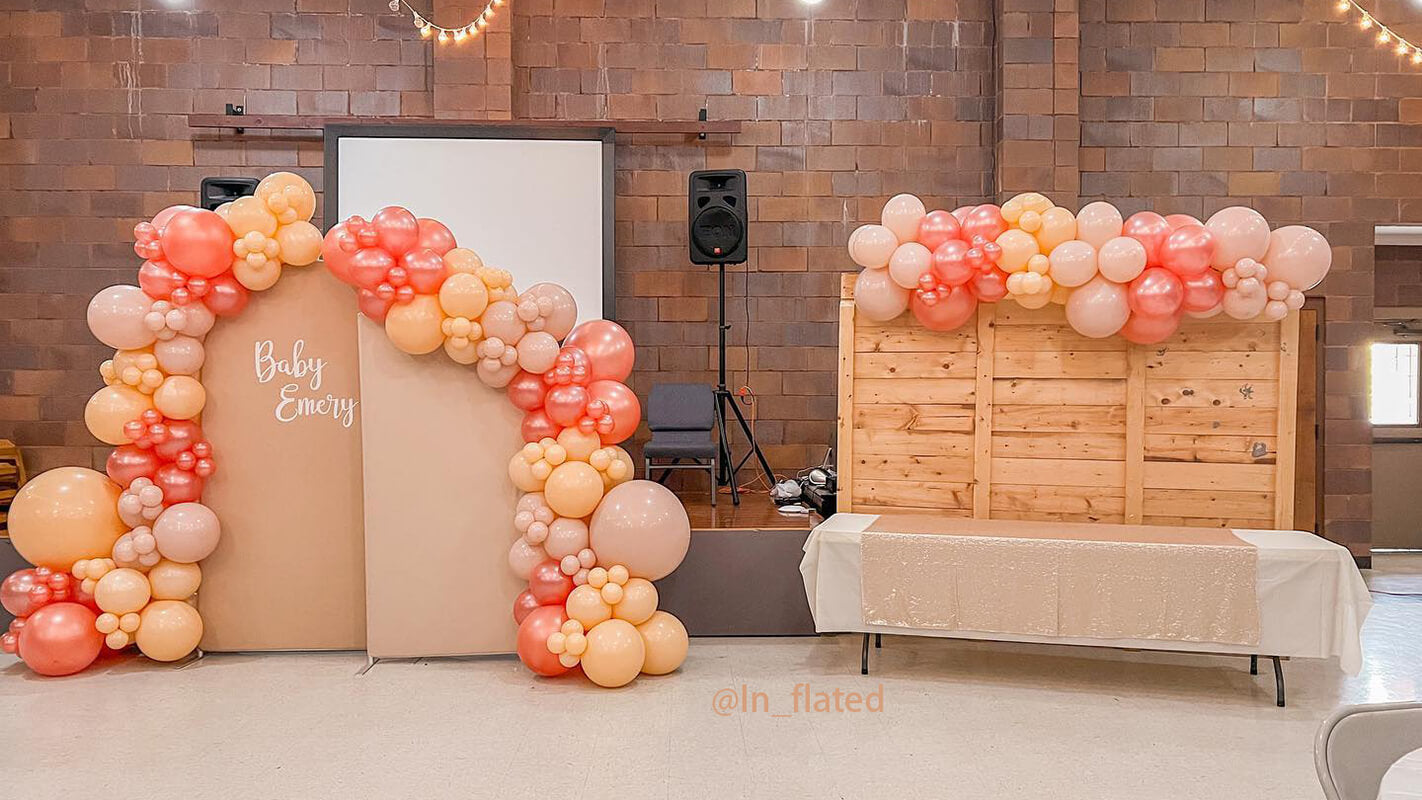 Allenjoy Chiara Arched Backdrop Wall Set Birthday&Baby Shower&Wedding Party Decoration