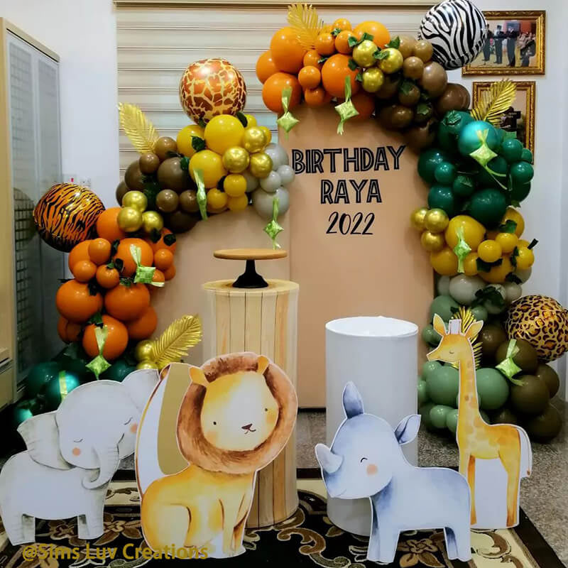 Allenjoy Chiara Arched Backdrop Wall Set Birthday&Baby Shower&Wedding Party Decoration