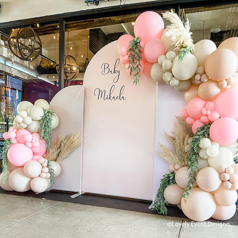 Allenjoy Chiara Arched Backdrop Wall Set Birthday&Baby Shower&Wedding Party Decoration