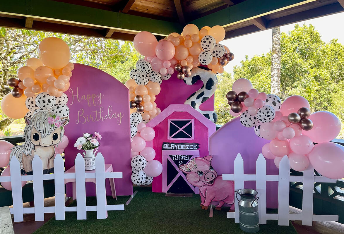Allenjoy Chiara Arched Backdrop Wall Set Birthday&Baby Shower&Wedding Party Decoration