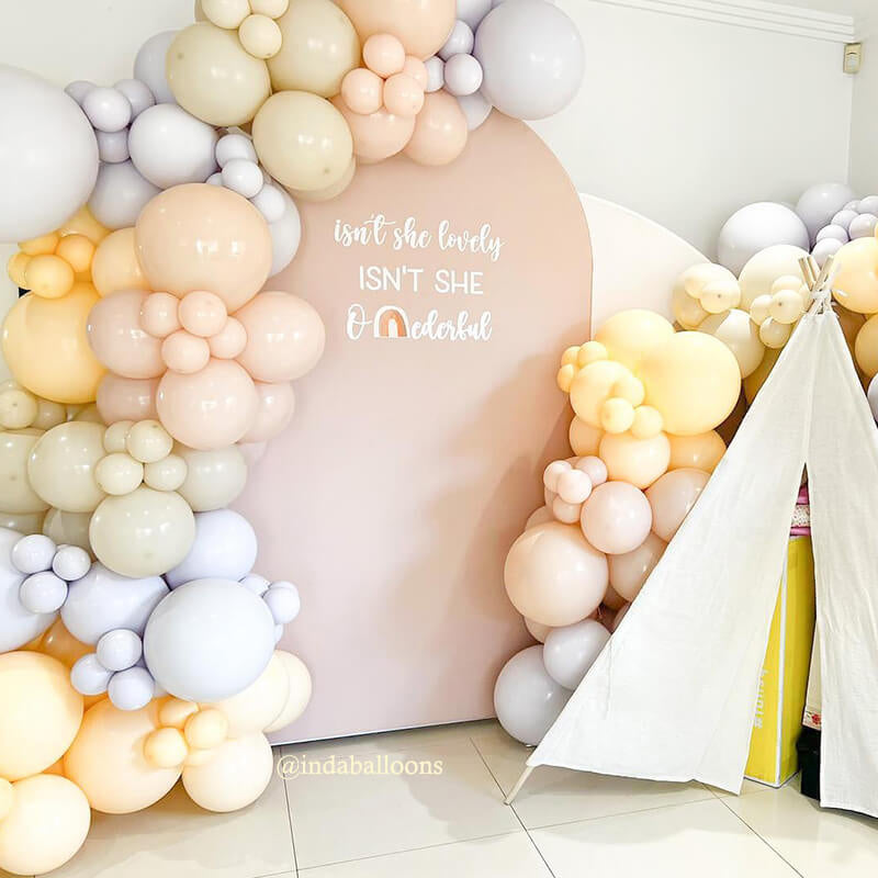 Allenjoy Chiara Arched Backdrop Wall Set Birthday&Baby Shower&Wedding Party Decoration