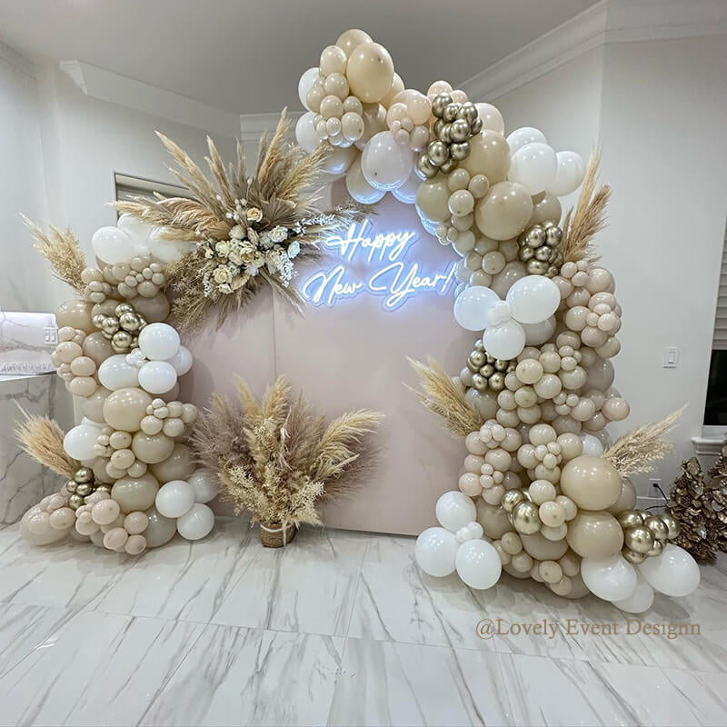 Allenjoy Chiara Arched Backdrop Wall Set Birthday&Baby Shower&Wedding Party Decoration