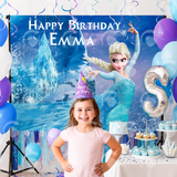 Allenjoy Personalized Custom Party Backdrop for Ice Princess DLZ-541783