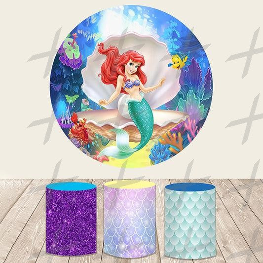 Ocean Princess Custom Round Backdrop With Plinths AS-DLZ-e27fb3