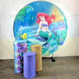 Ocean Princess Custom Round Backdrop With Plinths AS-DLZ-c74dc7