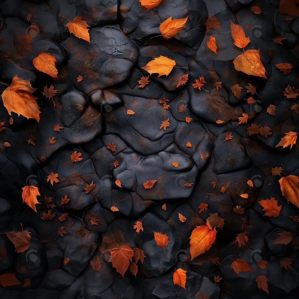 Allenjoy Autumn Dark Stone Floor Photography Backdrop Gbsx-00918