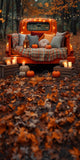 Allenjoy Autumn Forest Red Truck Photography Backdrop GBSX-00138