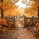 Allenjoy Autumn Forest Trail Photography Backdrop GBSX-00108