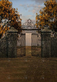 Allenjoy Autumn Old Metal Gate Photography Backdrop Gbsx-00547