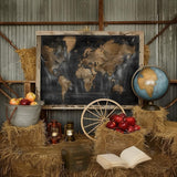 Back To School Geography Photography Backdrop GBSX-99633