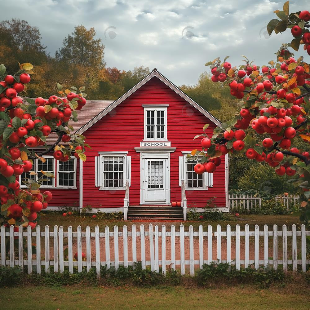 Back To School House Photography Backdrop GBSX-99634