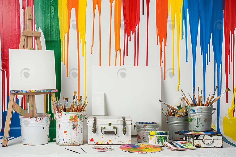 Back To School Paint Smash Photography Backdrop GBSX-99639
