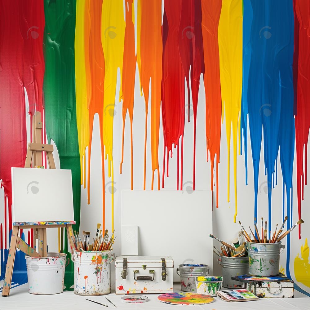 Back To School Paint Smash Photography Backdrop GBSX-99639