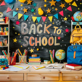Back To School Shelves Photography Backdrop GBSX-99640