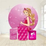 Fashion Dolls Custom Round Backdrop With Plinths AS-DLZ-bd3e10