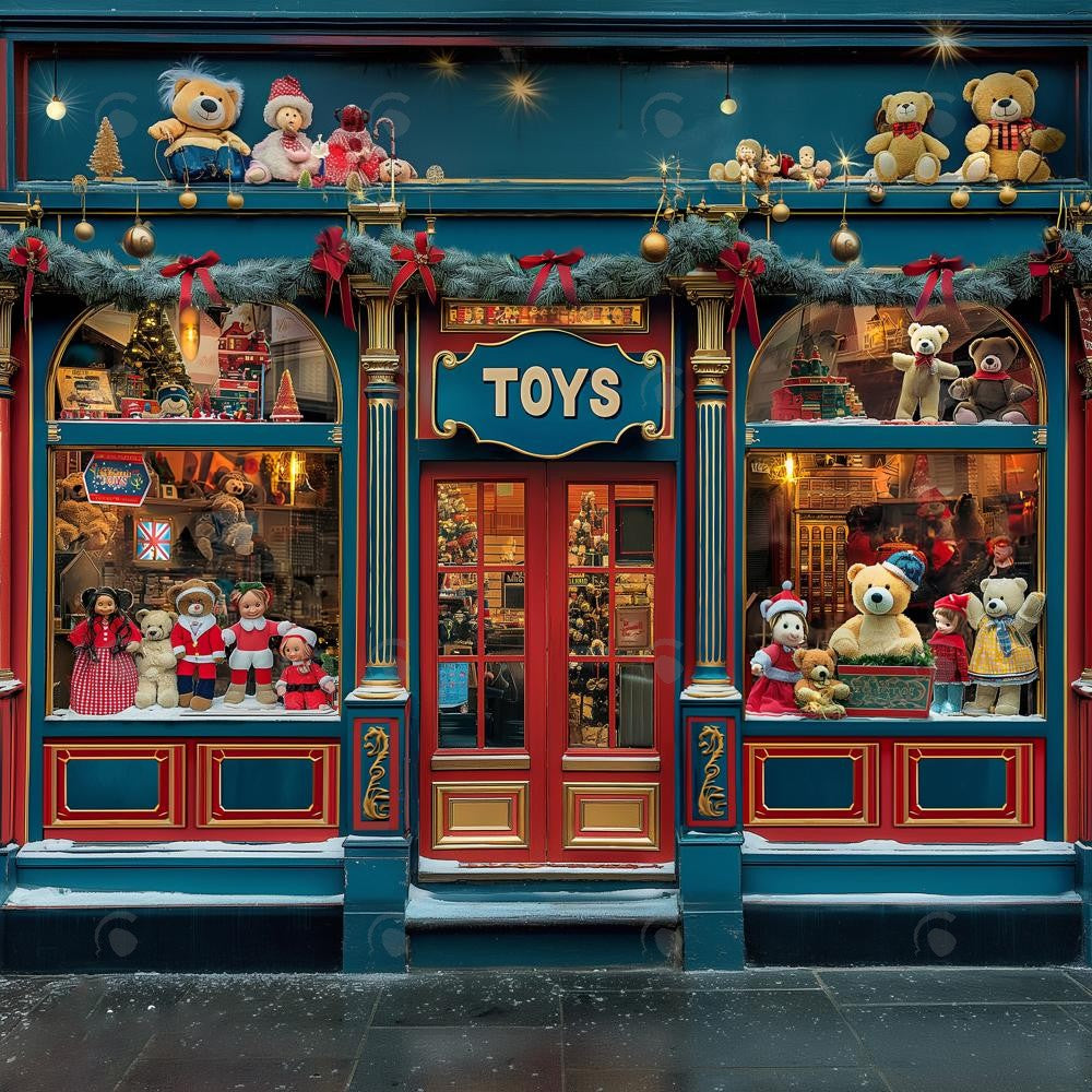 Bears In Toyland Shop Photography Backdrop GBSX-99645
