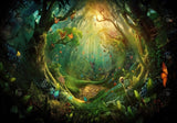 Allenjoy Beautiful Fantasy Enchanted Forest Photography Backdrop Gbsx-00845