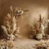 Allenjoy Boho Floral Arch Photography Backdrop GBSX-00057