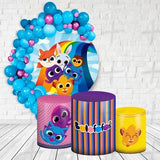Music Animals Custom Round Backdrop With Plinths AS-DLZ-8d4b57