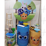 Music Animals Custom Round Backdrop With Plinths AS-DLZ-79c12b