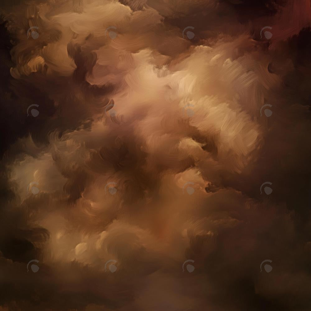 Allenjoy Brown Hand Painted Floral Art Photography Backdrop Gbsx-01214