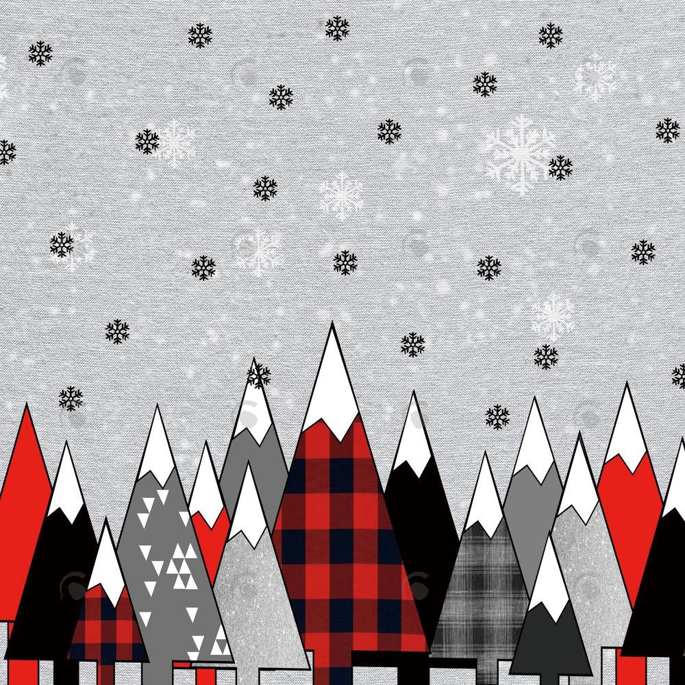 Allenjoy Buffalo Check Plaid Tree Photography Backdrop Gbsx-00690