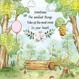 Cartoon Honey Bear Forest Photography Backdrop GBSX-99670