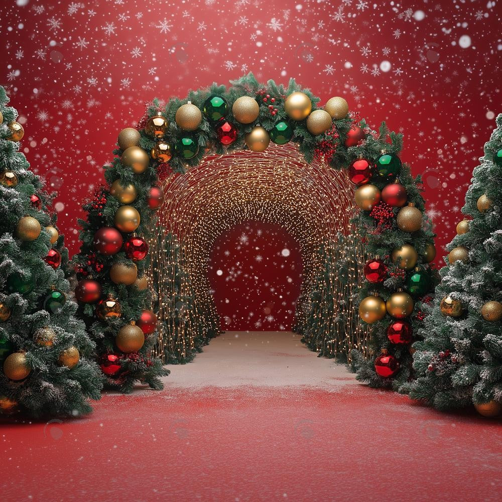 Allenjoy Christmas Archway Photography Backdrop Gbsx-01147