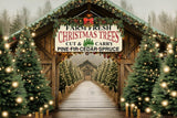 Allenjoy Christmas Farm Fresh Trees Entrance Photography Backdrop Gbsx-01105