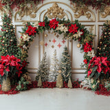 Christmas Floral Arch Photography Backdrop GBSX-99688