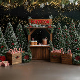 Allenjoy Christmas Hot Cocoa Tree Farm Photography Backdrop Gbsx-01095
