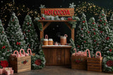 Allenjoy Christmas Hot Cocoa Tree Farm Photography Backdrop Gbsx-01095