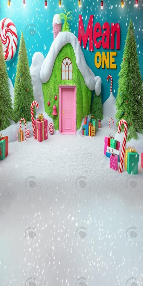 Allenjoy Christmas Mean One Cake Smash Photography Backdrop Gbsx-01438