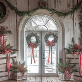 Allenjoy Christmas Peppermint Door Photography Backdrop Gbsx-01000