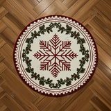Allenjoy Christmas Snowflake Rug Photography Backdrop Gbsx-01006