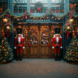 Allenjoy Christmas Wooden Nutcracker Storefront Photography Backdrop Gbsx-01142