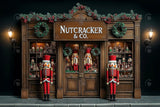 Allenjoy Christmas Wooden Nutcracker Storefront Photography Backdrop Gbsx-01143