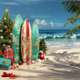 Christmas In July Beach Photography Backdrop GBSX-99694