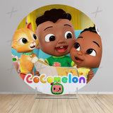 Watermelon Melodies Round Backdrop Cover 26