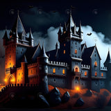 Allenjoy Creepy And Mysterious Medieval Castle Photography Backdrop Gbsx-00870
