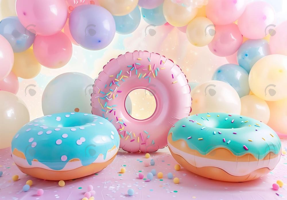Donut Grow Up Photography Backdrop GBSX-99759