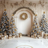 Allenjoy Elegant Arched Christmas Wall  Photography Backdrop Gbsx-01106