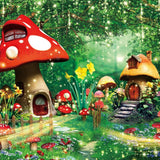 Allenjoy Fairy Enchanted Forest Photography Backdrop Gbsx-01023
