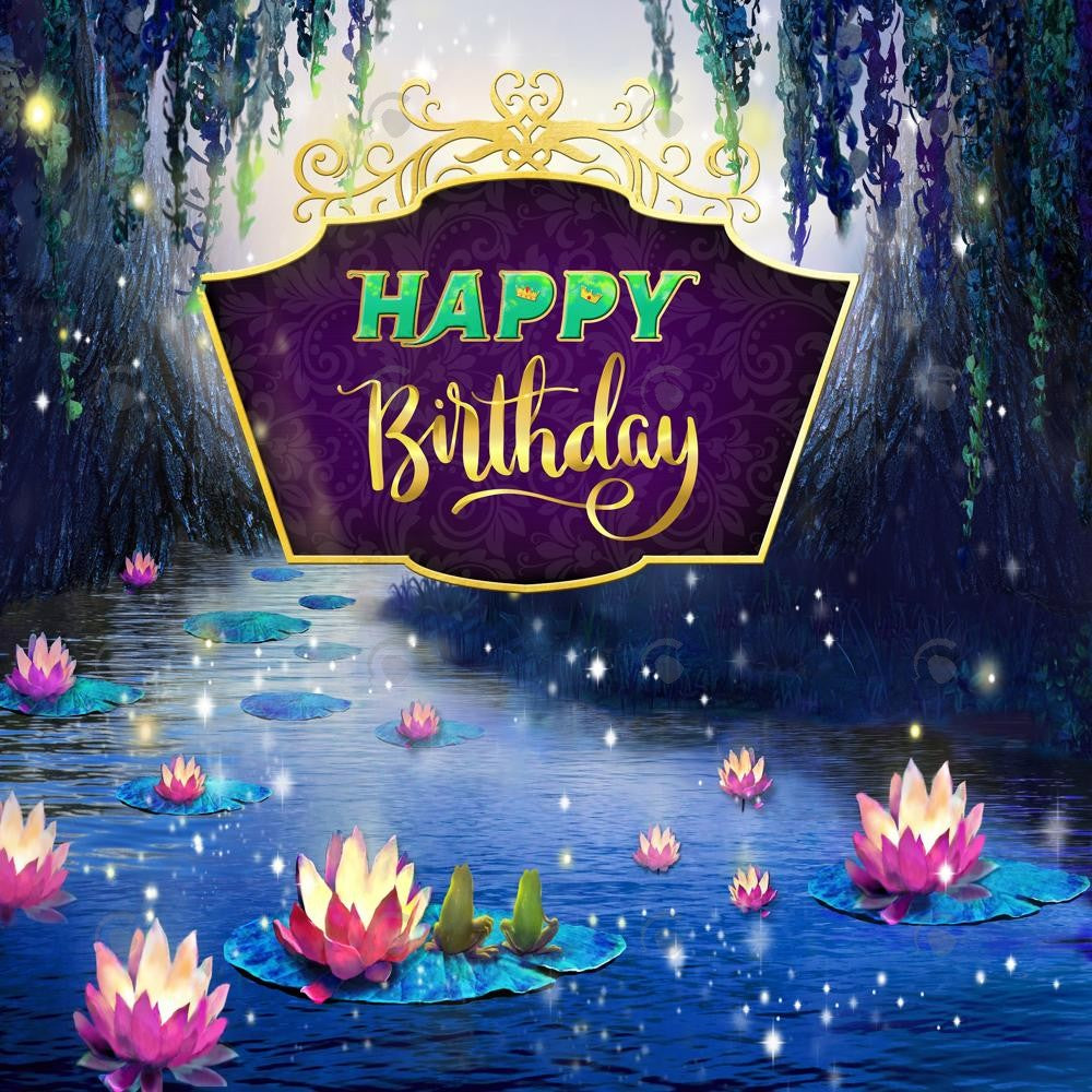 Allenjoy Fairy Tale Princess Pond Photography Backdrop Gbsx-01069