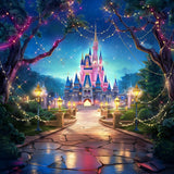 Allenjoy Fairytale Forest Castle Photography Backdrop Gbsx-00580